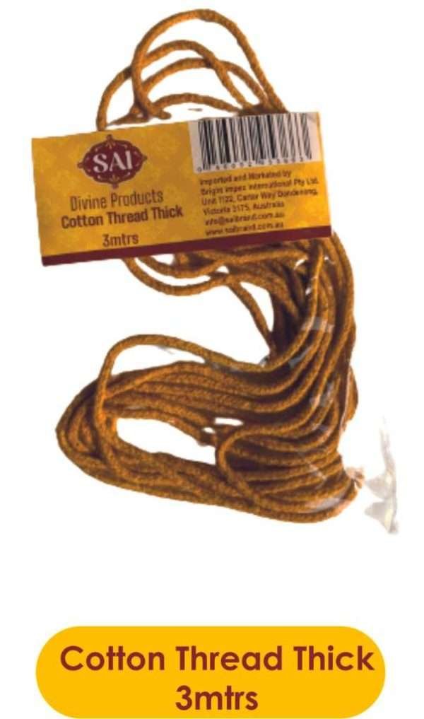 Sai Divine Cotton Thread Thick (3mtr) Yellow