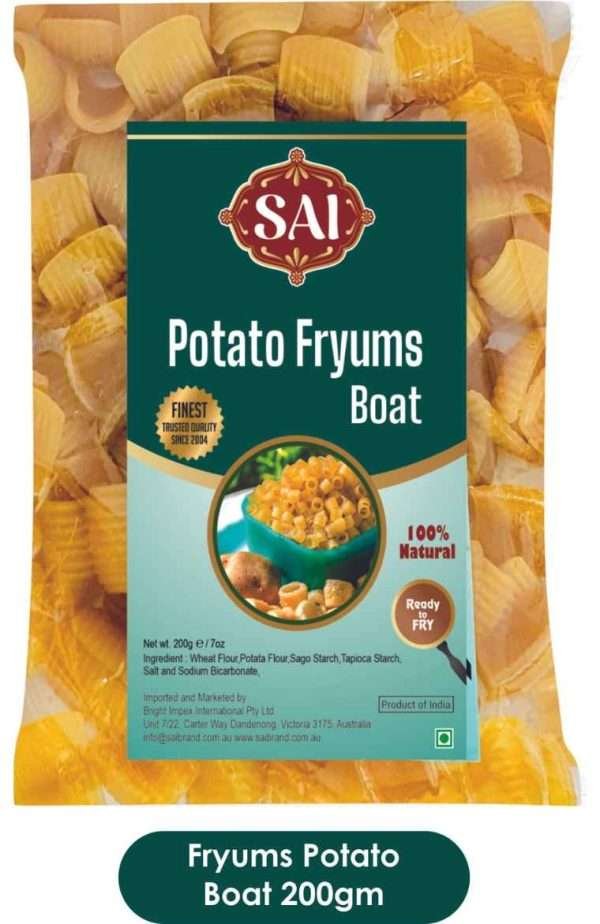 Sai Potato Fryms Boat papad 200gms x 20