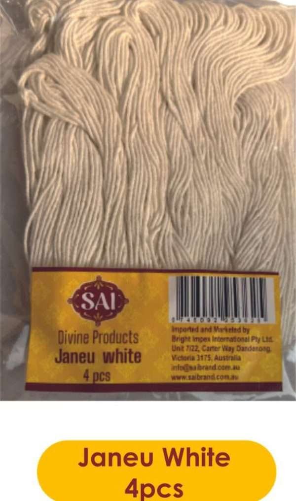 Sai Divine Janeu White (4 Nos)