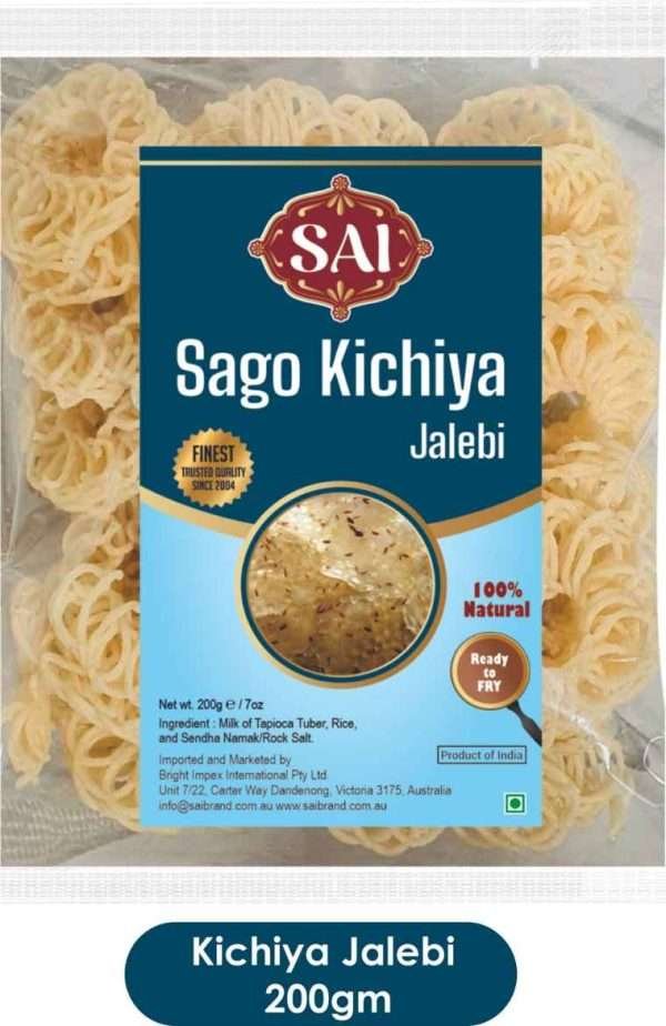 Sai Sago Kichiya Jalebi Papad 200gm x 20pkts