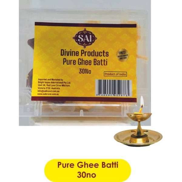 Sai Divine Pure Ghee Batti 30 No 4Box x 18 outer